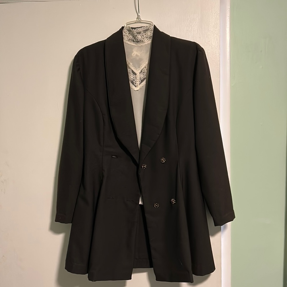 Vintage Handmade Jacket and Blouse Set Steampunk/Vampire Costume